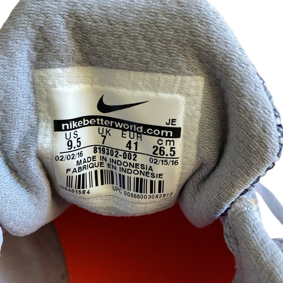 EUC Women’s Nike Revolution 3W Grey & Coral Running Sneakers Size 9.5 - Picture 6 of 7